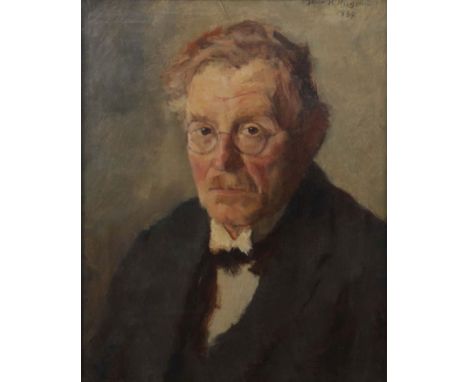 Hagemann, Oskar H.Holoubkov/Pilsen 1888 - 1984 Karlsruhe, Schüler an der Kusntakad. in Karlsruhe. "Portrait des Kunstmalers W