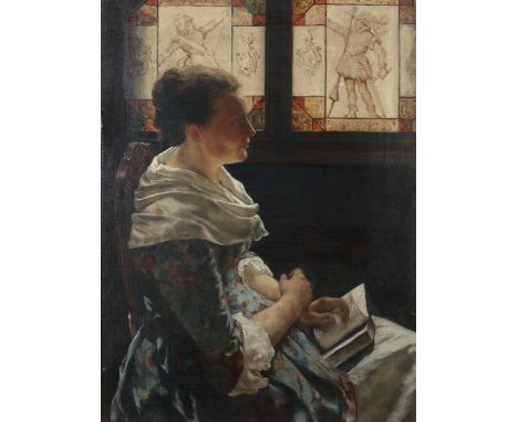 Pahlmann, HansBraunschweig 1863 - 1907 Biskra/Algerien, Bildnis- und Genremaler. "Portrait der Ilse Pahlmann", die Schwester 
