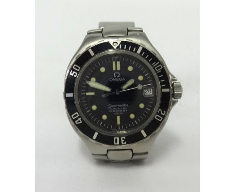 Omega, Seamaster, a gents stainless steel automatic chronometer 200 meter wristwatch, approx. 37mm.