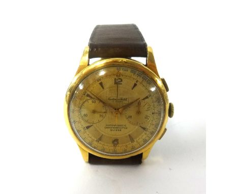 Constantina Suisse, a gents 18ct vintage chronograph wristwatch, the dial marked Anti-Magnetic Chronograph 17 Rubis, manual w