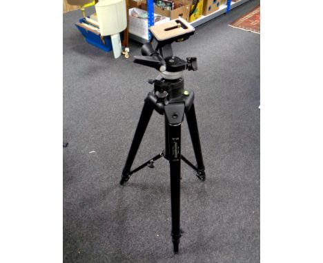 A Manfrotto professional camera tripod, model ART075, made in Italy 