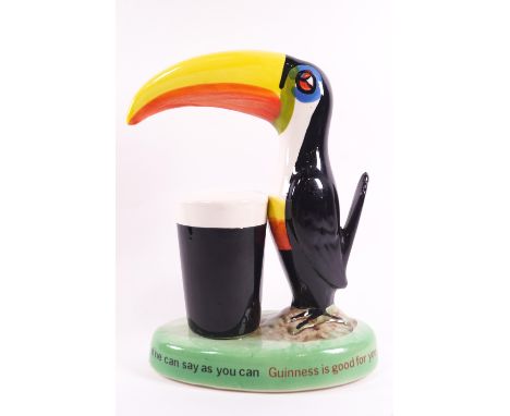 A Carlton ware Guinness toucan lamp, 21cm high, printed factory marks