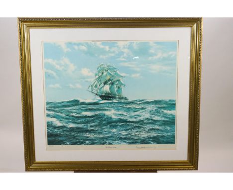 A Montague Dawson, The Windsor Castle, print No 129/200, European Edition, signed lower right by Lord Mountbatten of Burma, 6