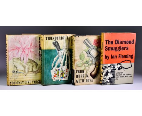 Ian Fleming - Three Novels and a book, all published by Jonathan Cape, London, comprising - "From Russia With Love", 1957, "Y