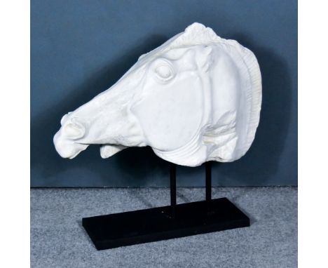 Brian Taylor F.R.B.S F.S.P.S (1935-2013) - Plaster - Bust of the Horse of Selene, on contemporary stand,&nbsp;34ins x 33ins h