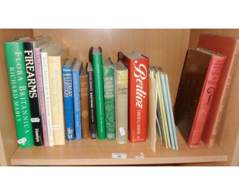 Shelf of assorted books