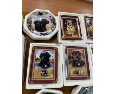 Selection of collector plates includes Franklin mint Proud Pair, Apple of my eye etc 