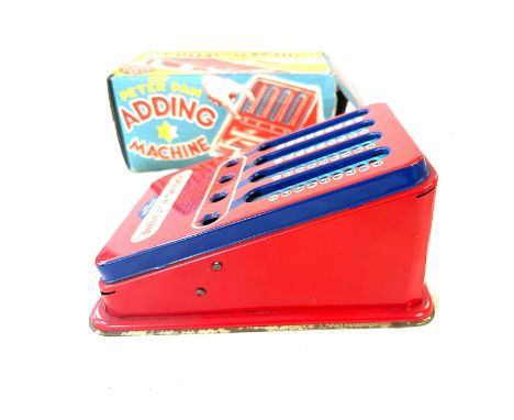 Vintage boxed Peter pad adding machine no J 835 