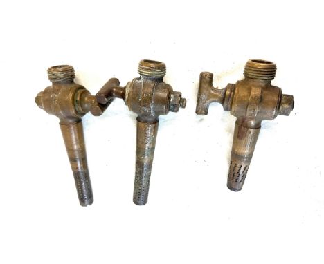 3 Vintage beer taps 