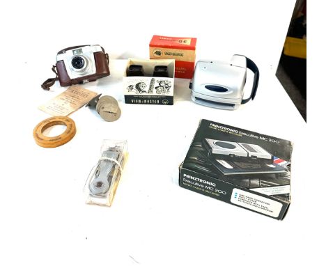 prinztronic executive mc 200 camera casette recorder, View master 3d, Fanko camera etc 