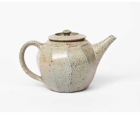 Richard Batterham (1936-2021)a salt-glaze stoneware cut-sided teapot and coverunsigned14.5cm. high (2) ProvenanceThe Estate o