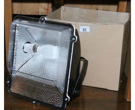 A 70 watt HQ1 flood light product No AFVH70T10 by Hilclare lighting, ex display 