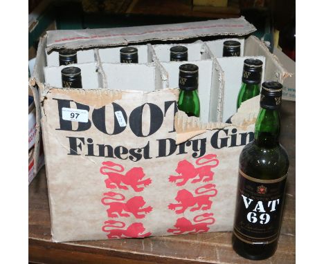 A case of twelve 70cl bottles of VAT 69 Finest Scotch Whisky distilled and bottled in Scotland.