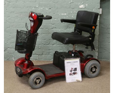 A Sterling Sapphire four wheel mobility scooter complete with charger, owners manual and original receipt, key in office.