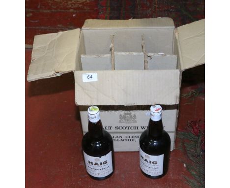 A case of five 75cl bottles of Haig blended Scotch Whisky.