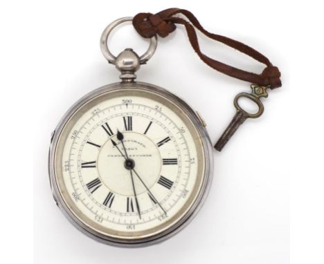 Victorian station masters chronometer watch case marked Chester between the 2 May 1890 - 5 July 1890, Jesse Hallam case maker