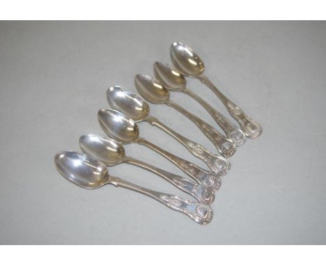 Seven Georgian/Victorian sterling silver teaspoons including Edinburgh 1851, maker James McKay, (3); together with 4 various 