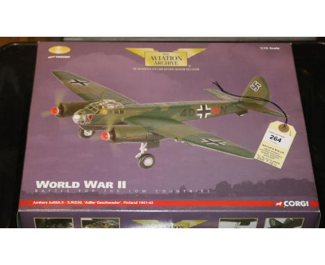 Corgi Aviation Archive 1:72 'World War II' Battle For The Low Countries Junkers Ju88A-5 - 5./KG30, 'Adler Geschwader, Finland