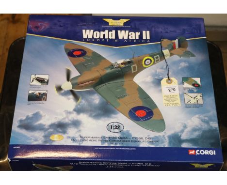 Corgi Aviation Archive. 1:32 scale. World War II Europe &amp; Africa (AA33903). Supermarine Spitfire Mk11A -P7966, D-B O/C Ta