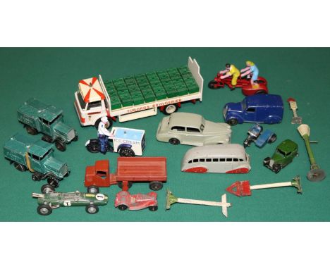 A quantity of Various Makes. Including Tekno Denmark Ford D series flatbed with tailboard in Tuborgs  livery with crates load