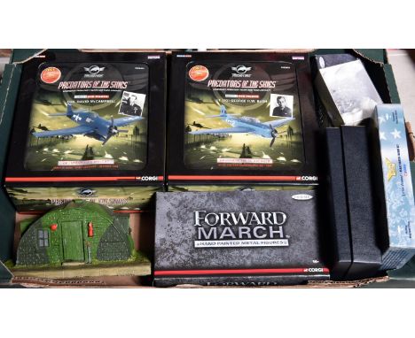 Corgi including Aviation Archive etc. 2x Predators of the Skies series 1 Ace Pilots- Lt. (JG) George H.W. Bush Grumman TBF-1C