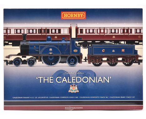 Hornby Railways Train Pack 'The Caledonian' (R.2610). Comprising C.R. 4-2-2 tender locomotive RN123 in lined blue livery. Tog