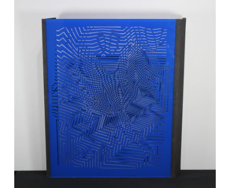 Victor Vasarely Acrylic Sculpture. Screenprint on plexiglass sculpture. Numbered (43/120) lower corner.Size: 23.75 x 19.5 in.