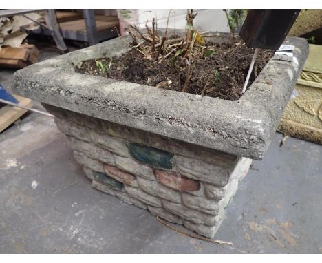 Reconstituted stone planter. Not available for in-house P&amp;P 