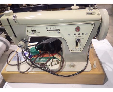 Cased Singer model 237 sewing machine. Not available for in-house P&amp;P 