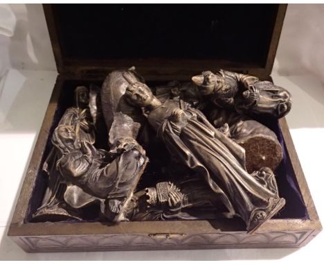 Cast resin chess pieces. Not available for in-house P&amp;P 