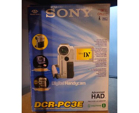 Boxed Sony handycam DCR-PC3E. Not available for in-house P&amp;P 