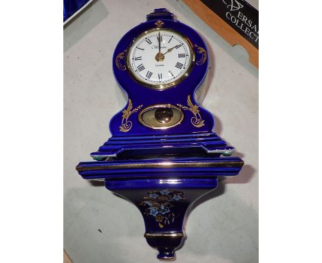 WestClocks ceramic clock with bracket. Not available for in-house P&amp;P 