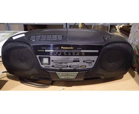 Panasonic digital portable stereo CD system. All electrical items in this lot have been PAT tested for safety and have passed
