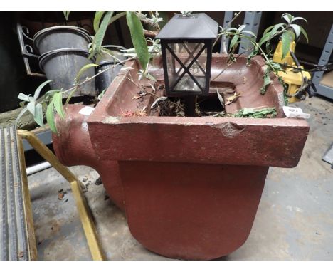 Terracotta sump planter, H: 40 cm. Not available for in-house P&amp;P 