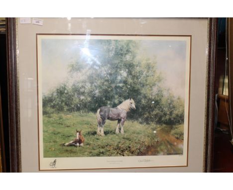 A large limited edition print by David Sheperd77x79cmunable to post 