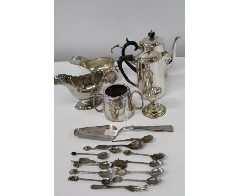A job lot of vintage silver plated ware 
