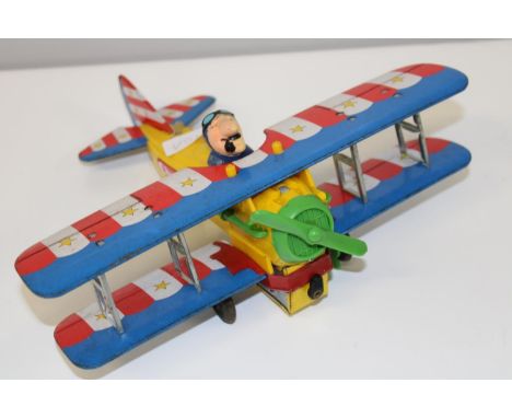 A vintage Japanese battery powered plane in working order 