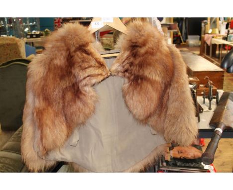 A vintage fur cape 