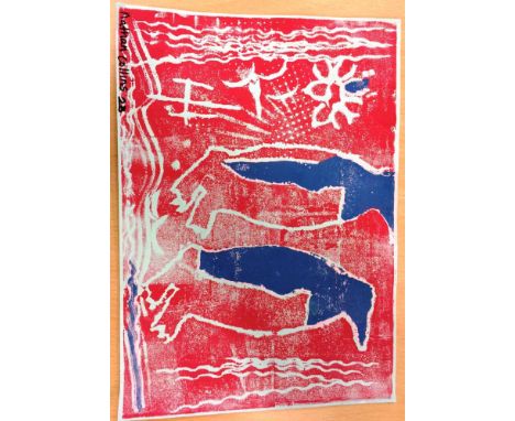 Nathan Collins,
'Happy Feet'
Screen print, signed 
21cm x 30cm
Unframed 