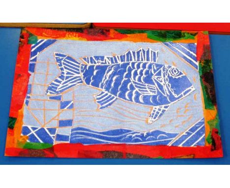 Hollybrook Pupil (Artist Unknown),
'Sour Fish'
Screen print, unsigned 
25cm x 33cm
Unframed 