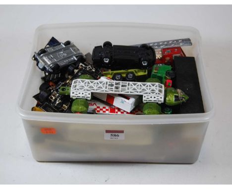 A small quantity of playworn diecast models to include Corgi and Dinky 
