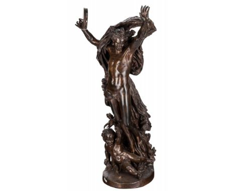 JEAN-BAPTISTE CARPEAUX (FRENCH 1827-1875) Le genie de la danse (Spirit of the Dance), circa 1872 bronze with mid-brown patina