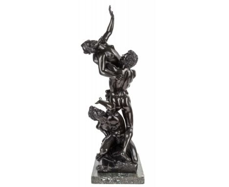 AFTER GIAMBOLOGNA [JEAN BOLOGNE] (FLEMISH 1529-1608) L'enlevement d'une Sabine (The Rape of a Sabine),  bronze with dark brow