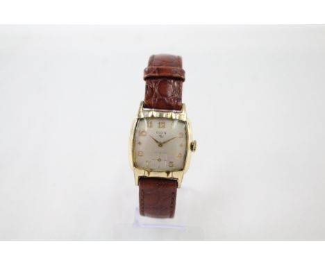 Vintage Elgin Gold Tone Watch Hand-Wind Working 