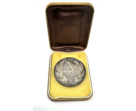 NATIONAL FEDERATION OF ANGLERS sterling SILVER MEDAL (National angling championship) 55g gram 