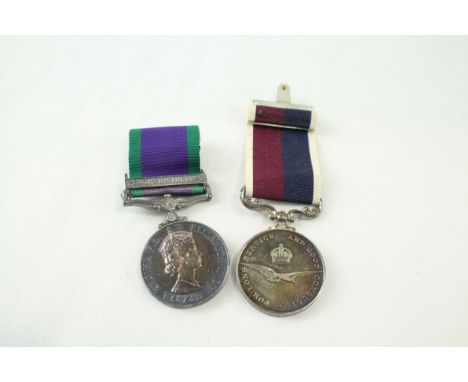 ERII Family Medal Pair, RAF LSCG Sgt W Harbron RAF &amp; N.Ireland SAC K Harbron RAF
