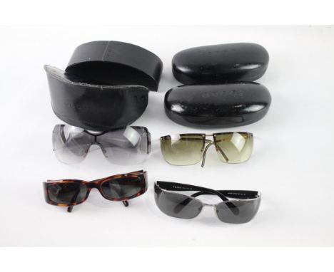 Designer Sunglasses / Glasses Inc Prada, Gucci, Cases x 4