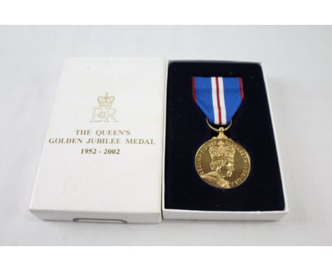 Boxed ERII Queens Golden Jubilee Medal w/ COA, Box Named 24892854 Cpl R Purdie