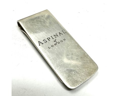 Aspinal of London silver money clip 