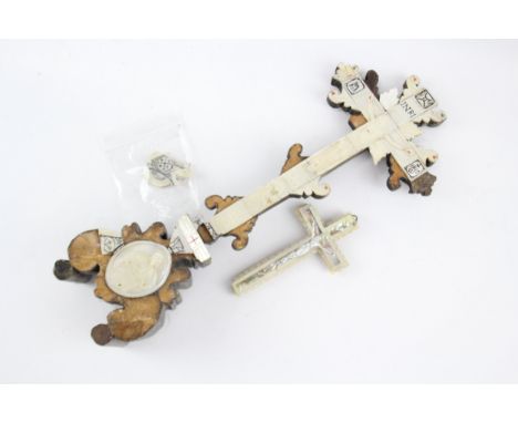 Antique Mother of Pearl Crucifix 